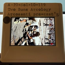 Paolo Soleri: Two Suns Arcology. Arizona  Arcosanti Architecture 35mm Slide 119