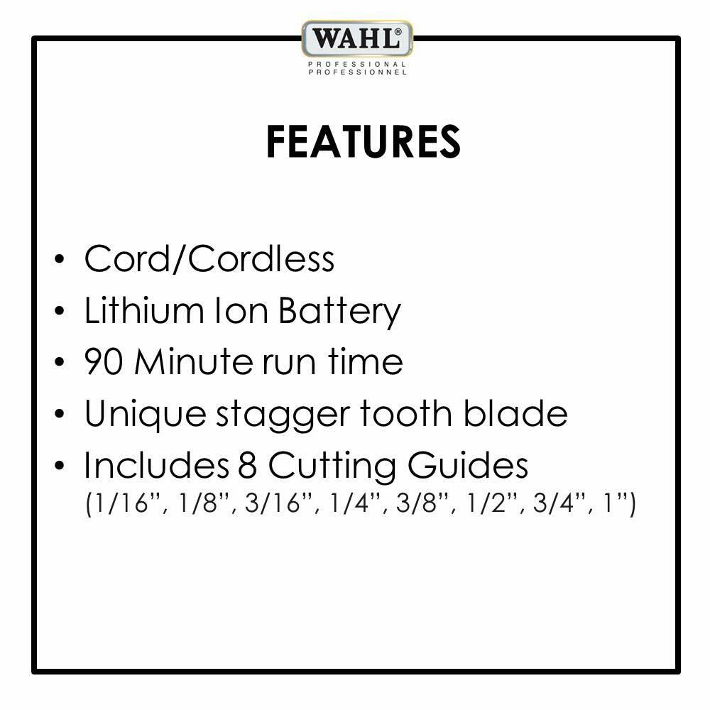 Wahl Pro 5-Star Heavy Duty Cord/Cordless Magic Clip 90+ Minute Run Time #8148