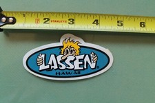 LASSEN Surfboards Hawaii Cartoon Aloha Surfer Blue V12 Vintage Surfing STICKER