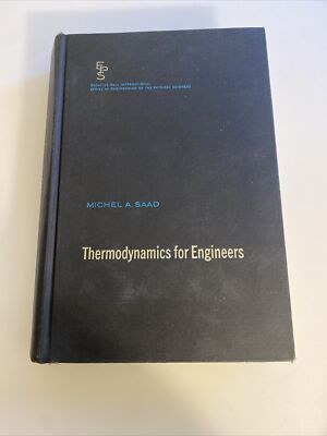 #ad 1966 Engineering Book ThermoDynamics for Engineers aby $11.38