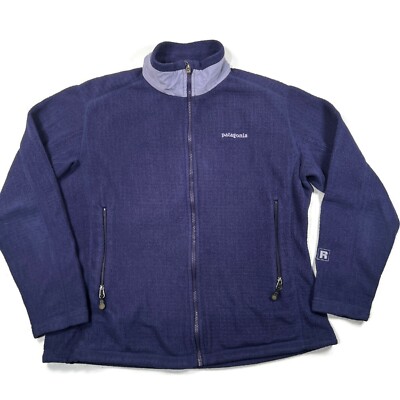 Patagonia R3 Radiant Full Zip Regulator Fleece Hiking Jacket Purple Womens  Large