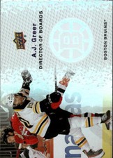 2023-24 Upper Deck A.J. Greer #DB-2 Director of Boards Boston Bruins 9K