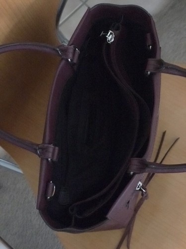 Rebecca Minkoff Soft Leather Satchel Tote Handbag Black - Picture 5 of 5