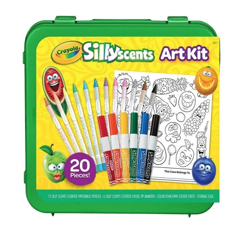 Crayola Silly Scents Art Kit 20 pieces bright vibrant colors