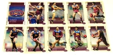 2003 SELECT AFL XL ULTRA TRADING CARD FULL BASE CARD TEAM SET (10)-BRISBANE