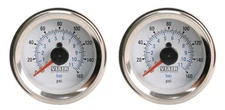 VIAIR (2) 90083 Dual Needle 160 Psi White Face Gauges Air Ride Suspension Bags