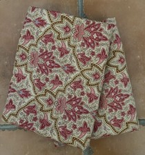 Pair Ralph Lauren LANGHAM briarleigh red floral king shams gold cording