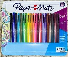 Paper Mate Flair Felt Tip Pens Assorted Colors Pack of 20 Pens Medium Point