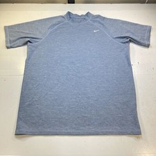 NIKE DRI FIT UPF 40 UV PROTECTION GYM WORKOUT ATHLETIC JERSEY T SHIRT Mens M