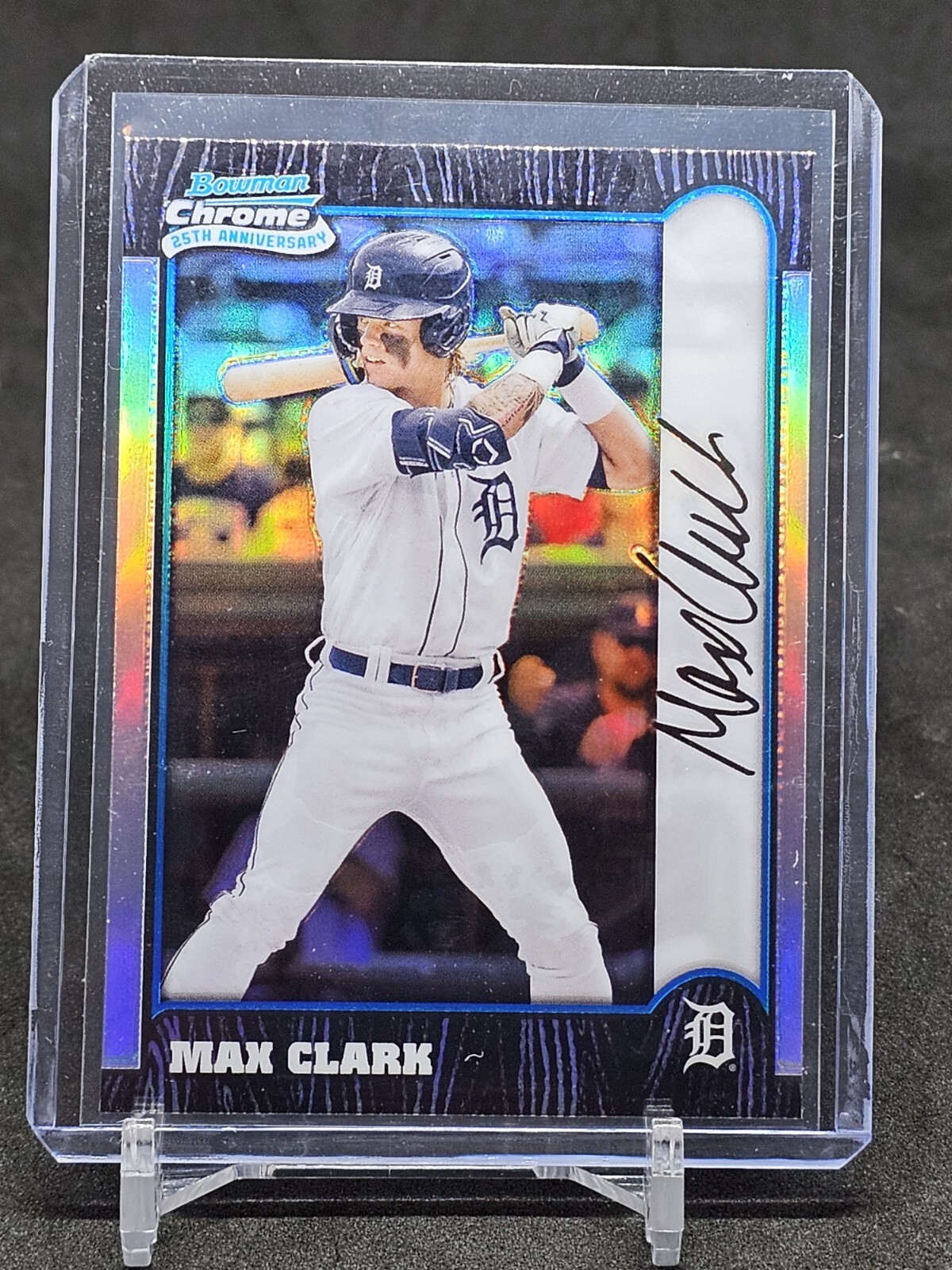 2024 Bowman Chrome Max Clark - 25th Anniversary - Detroit Tigers