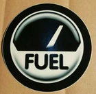 FUEL -  AUFKLEBER / STICKER (Durchmesser ca.100 mm)