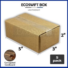 5 5x3x2 EcoSwift Cardboard Packing Moving Shipping Boxes Corrugated Box Cartons