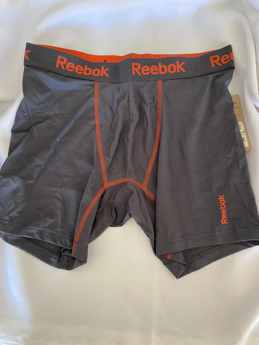 Reebok Performance Underwear Boxer Briefs - Medium - Gray - New