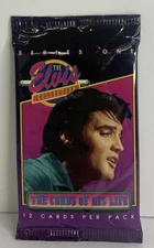1992 The Elvis Collection The Cards of His Life Series One Sealed 12 Card Pack