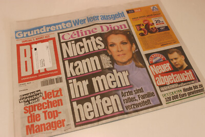 BILDzeitung 05.08.2023 August Geburt Geburtstag   Celine Dion Manuel Neuer