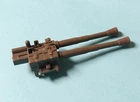 GI Joe Killer Whale Action Figure  Machine Gun Attachment 3.75 In Vintage