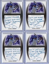 2014 Leaf Trinity Draft Darnell Sweeney Bronze Inscription Auto RC Phillies CWTP