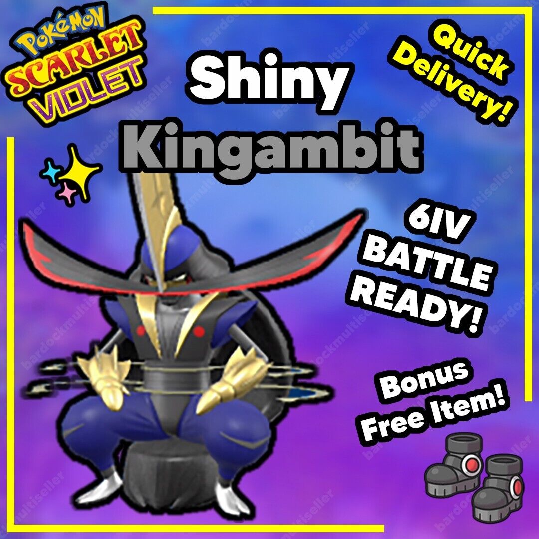 🌟Kingambit - Shiny - Non Shiny Best Stats Pokemon Scarlet and Violet Home🌟