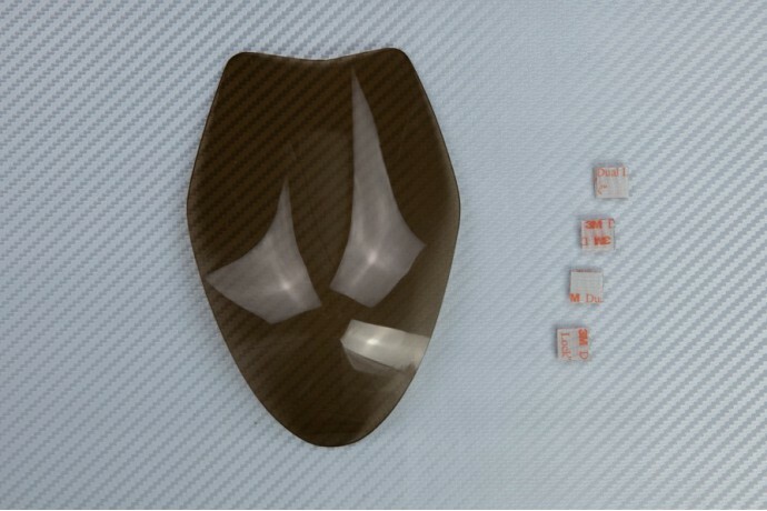 Cache phare marron en polycarbonate pour Suzuki GSXR 1000 DM11