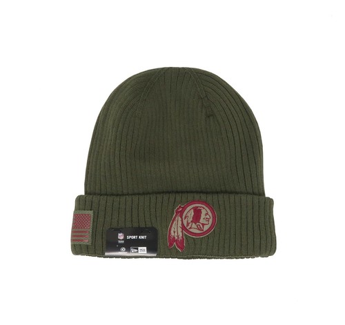Green Cuffed Knit Beanie Hat Men 