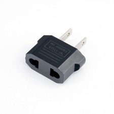 Travel Adapter US Plug 2 pin to Universal Outlet Converter 110V-220V Home Socket