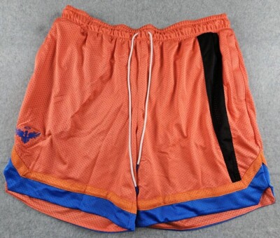Puma Melo One Stripe Basketball Shorts Men's XL Hot Coral 