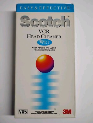Scotch VCR Head Cleaner Wet 