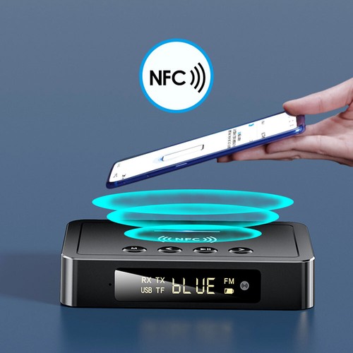 NFC Bluetooth 5.0 Empfänger Audio Transmitter Receiver 3,5mm HiFi Stereo Adapter - Bild 4 von 22