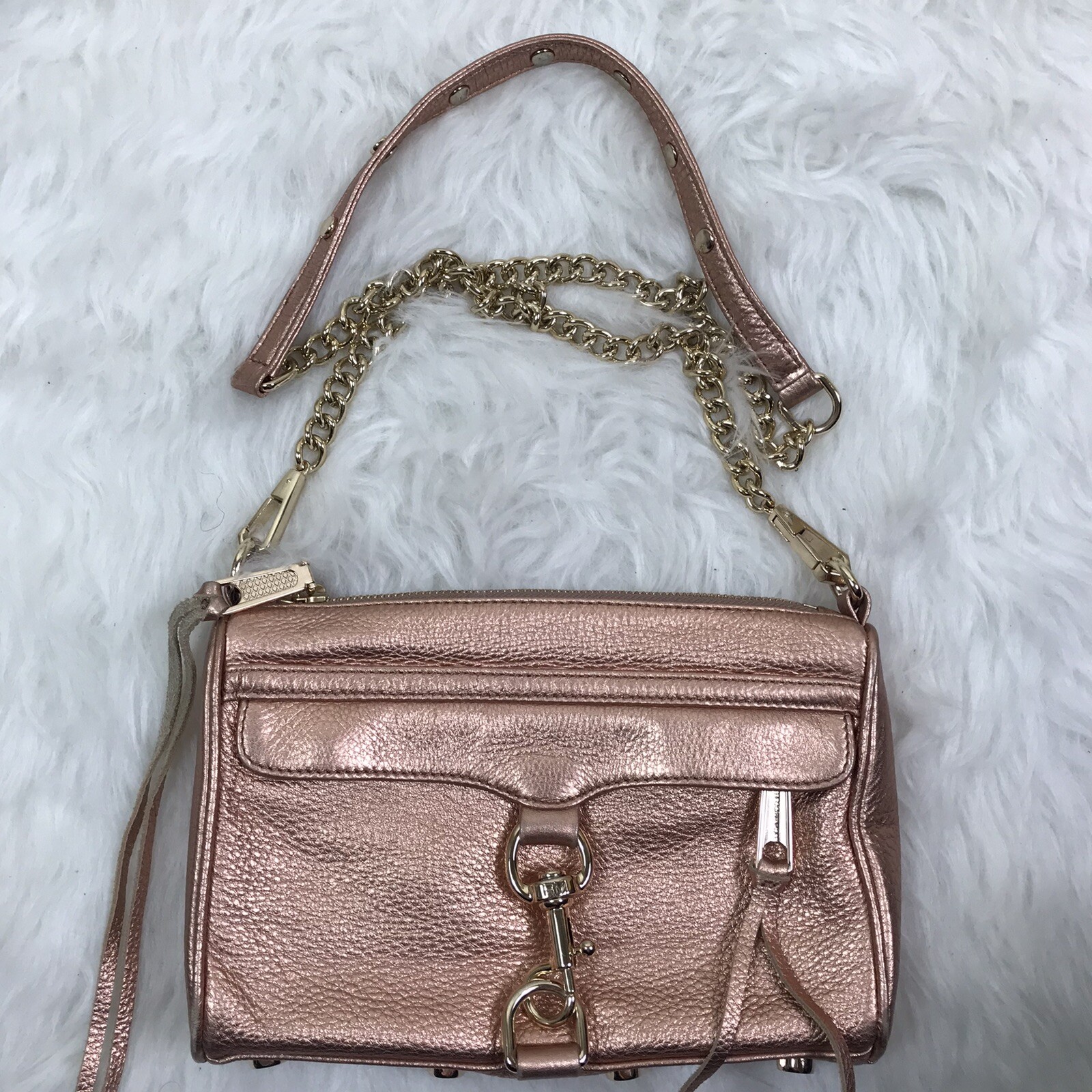 Rebecca Minkoff Metallic Mini MAC Crossbody Bag eBay