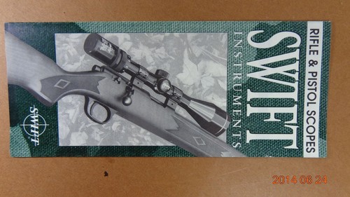 Swift RIFLES, SHOTGUNS, PISTOLS, SWIFT 667 FIRE-FLY SCOPE CATALOG - 第 1/2 張圖片