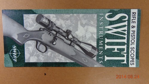 Swift RIFLES, SHOTGUNS, PISTOLS, SWIFT 667 FIRE-FLY SCOPE CATALOG - Picture 1 of 2