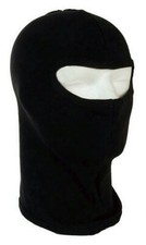 Thermo Maske Sturmhaube Kopfhaube Skimaske Sturmmaske 100% Baumwolle Schwarz NEU