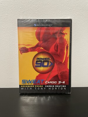 Power 90 Sweat Cardio 3-4 DVD NEW SEALED Advanced Phase Tony Horton P90X