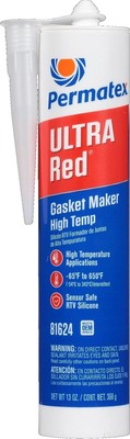 Permatex 81624 Ultra Red High Temperature Gasket Maker, 13 oz