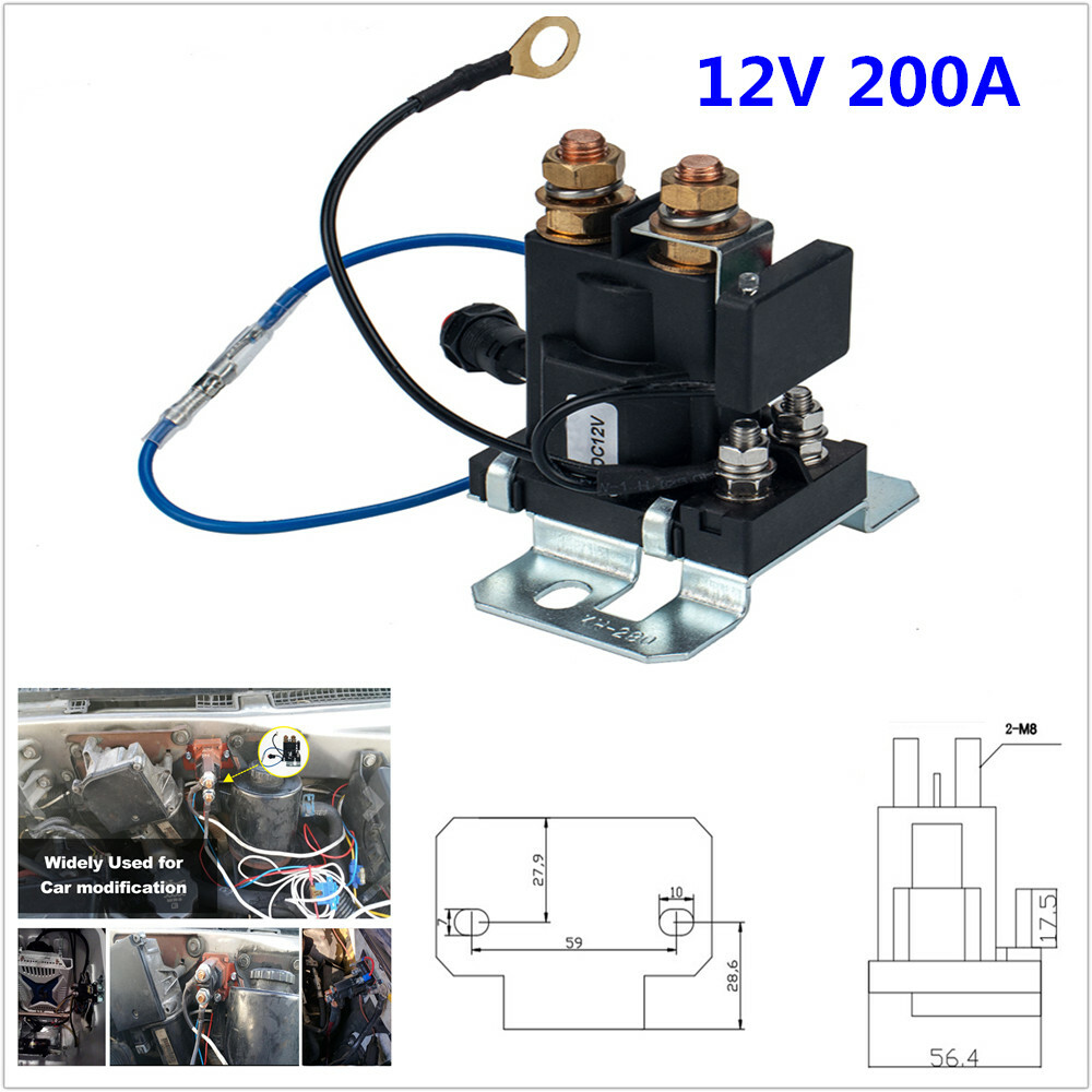 12V 200A Dual Battery Isolator Car Start Battery Switch Controller Relay  Firmly | eBay