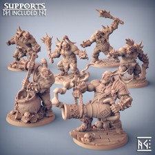 Ogre Orc Barbarian Fighter Miniature  D D DnD 