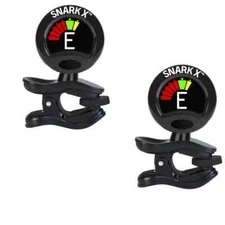 Snark SN-X Tuner Clip On Chromatic for Guitar, Bass, Violin - 2 pack