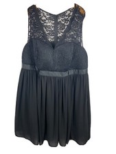 Torrid Black Lace Women Dress Size 3 Preowned With Flaw 