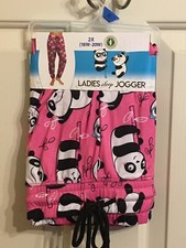 Briefly Stated Ladies Sleep Jogger Size 2XL (18w-20w) Panda Life Print