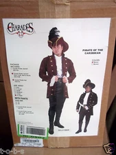 Charades In Character Mens Pirate Caribbean Halloween Party suede Costume hat XL