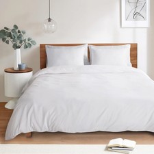White Duvet Cover King - Comforter Cover - Soft and Breathable Bedding Duvet ...