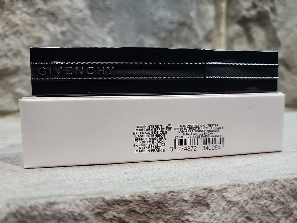 Noir Interdite Mascara Lash Extension 01 Deep Black Givenchy Volume 9g New