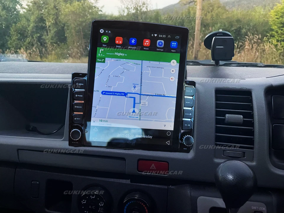 9.7英寸汽车收音机立体声适用于丰田Hiace 2006-2019安卓13 Carplay GPS播放器 — 第 4/4 张图片
