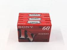 3x Lot SONY DVM60R3 Mini Digital Video Cassette 60min. Brand New. Made in Japan