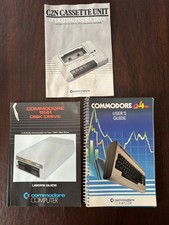 Commodore 64 Manual Lot User Guides: C64, Disk Drive, C2N Cassette