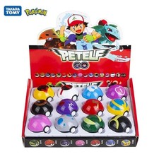 12 Pcs/ Set Pocket Ball Monster Figures Model Toys Pocket Poke Ball Petelf Go