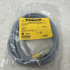 Turck RK 4.4T-2 Cordset, M12 Female to Cut-end, Gray, 4-pin, 2m, PVC, U2172