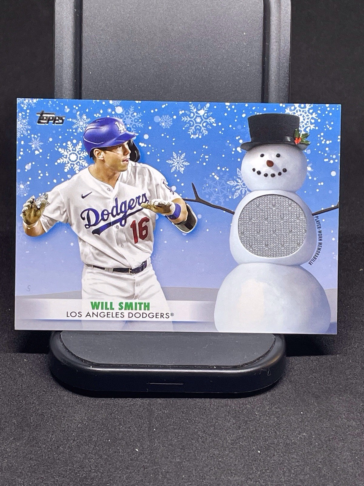 2021 Topps Holiday Walmart Mega Box Relics Will Smith Dodgers #WRC-WS Relic