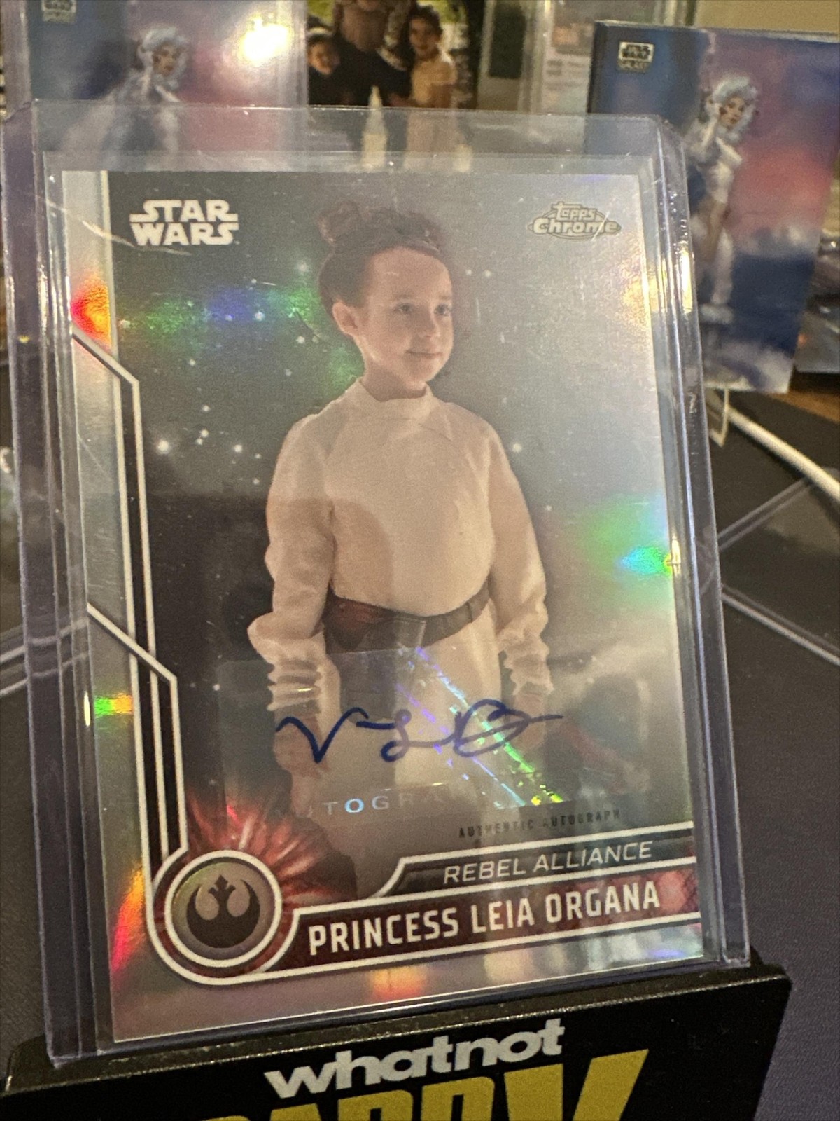 2023 Chrome Star Wars Vivien Lyra Blair #17 Princess Leia Organa Auto