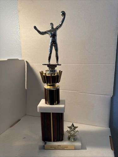 BASKETBALL TROPHY 2002 2nd Place 15” Tall